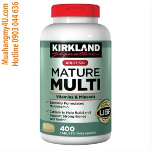Kirkland Signature Adult 50 add Mature Multi Vitamins & Minerals, 400 Tablets