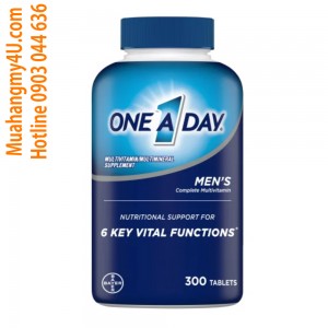 One A Day - Men_Nam dưới 50 tuổi, Chai 300 viên 