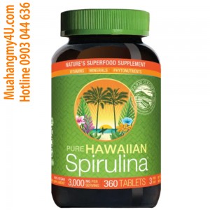 Pure Hawaiian Spirulina 3000 mg., 360 Tablets