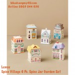 Lenox Spice Village 6 Pc. Spice Jar Garden Set.