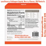 youtheory Collagen Liquid, Berry Flavor, 30 Packets