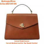 Lauren Ralph Lauren - Farrah Medium Leather Top-Handle Satchel