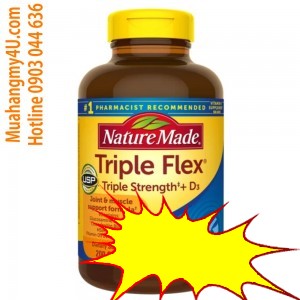 Nature Made TripleFlex Triple Strength + D3, 200 Caplets