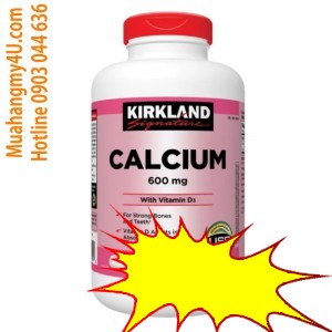 Kirkland Signature Calcium 600 mg. with Vitamin D3, 500 Tablets
